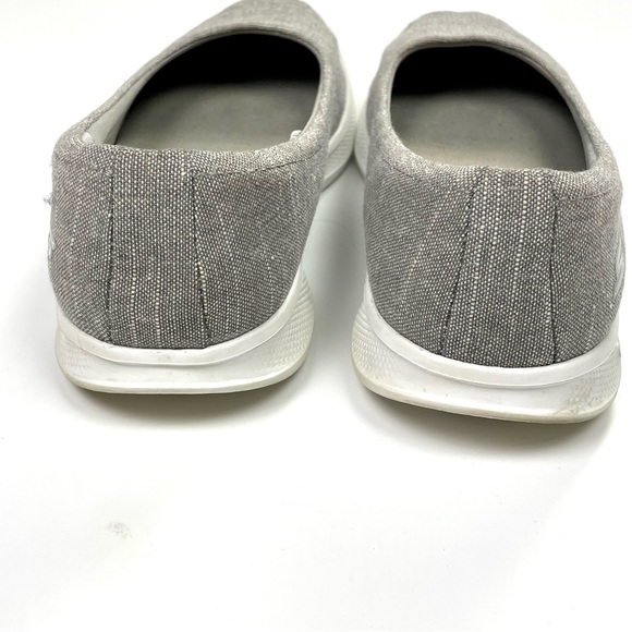 Skechers Size 7 Women's Goga Max Go Step Lite Gray Slip On Ballet Flat Shoes - Picture 6 of 10